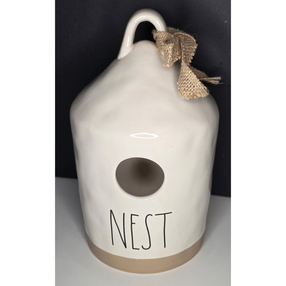 Rae Dunn NEST Birdhouse Ceramic Artisan Collection by Magenta‎ Farmhouse Decor
